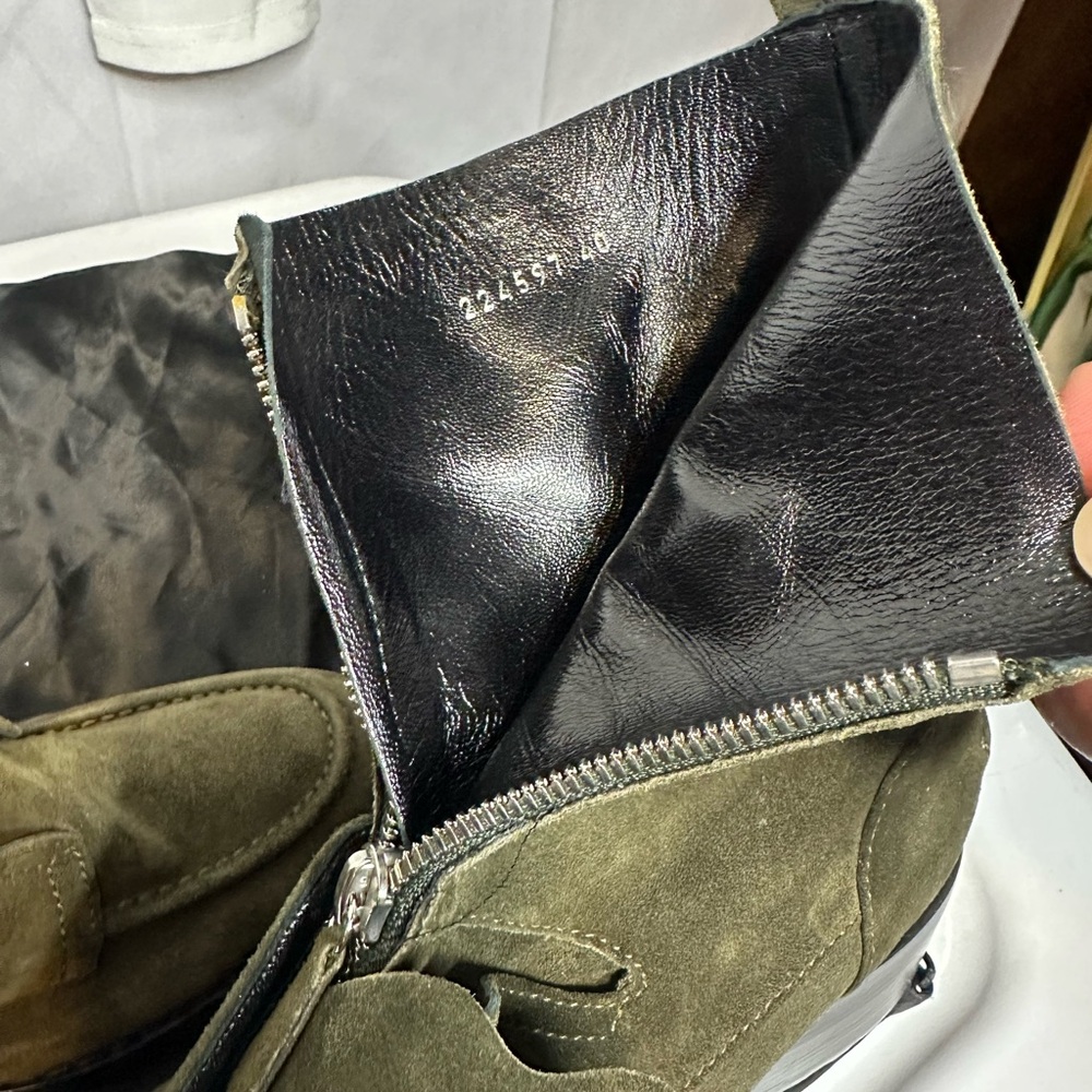 Balenciaga Leather Moto Boots - Picture 5 of 14